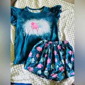 Boutique girls COTTON CANDY Skirt Set 14/16